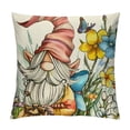 thumbnail image 1 of PRATYUS Hello Spring Gnome Decorative Throw Pillow Covers, Spring Just Bloom Flower Cushion Case Decor, Floral Farmhouse Seasonal Home Spring Decoration for Sofa Couch 22x22in, 1 of 5