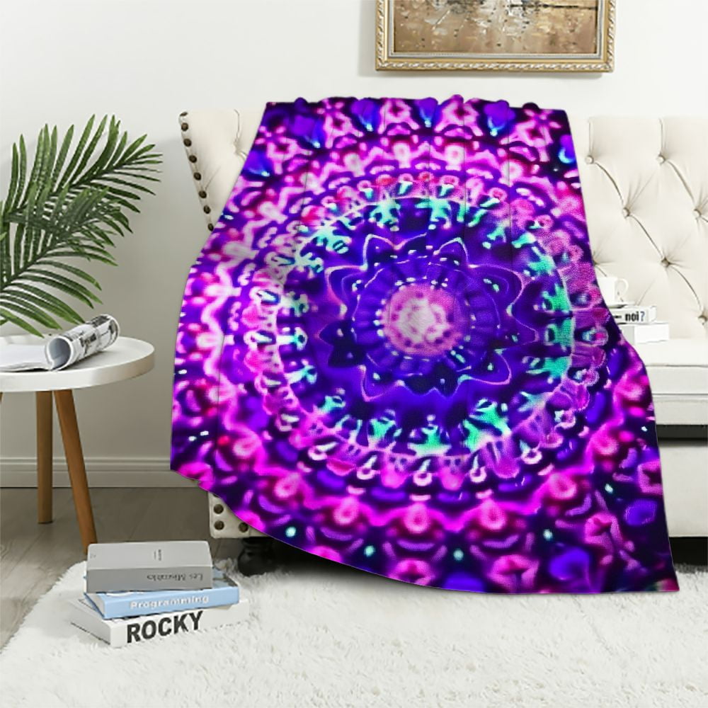 PRATYUS Hologram Print Throw Blanket Gifts for Kids Boys Soft Warm Lightweight Cozy Blanket All Seasons Exquisite Gifts 50x60in