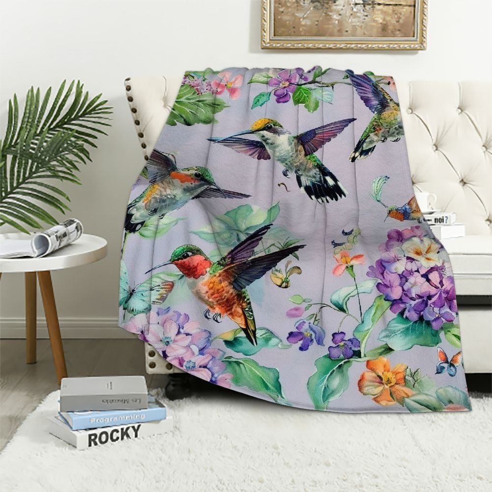 PRATYUS Hummingbird Throw Blanket is Super Soft and Warm,The ...