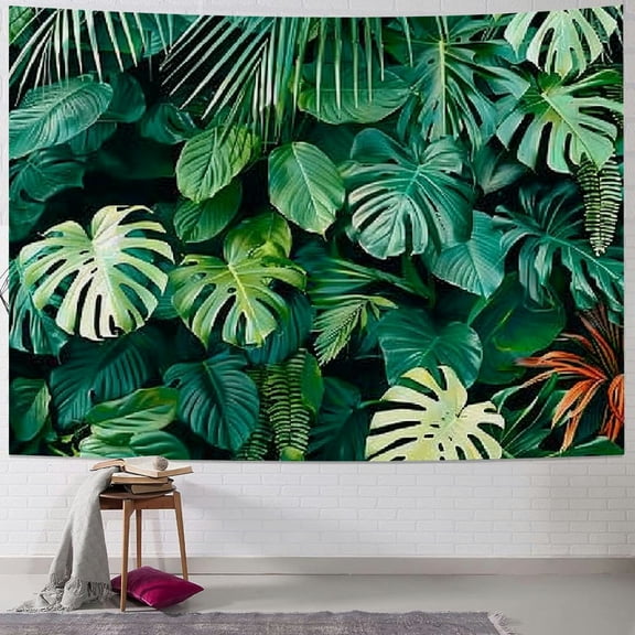 PRATYUS Jungle Palm Wildlife Park Tropical Rainforest Plant Photo Photography Background Outdoor Friends Party Backdrop Family Party Shower Banner 50x40inch
