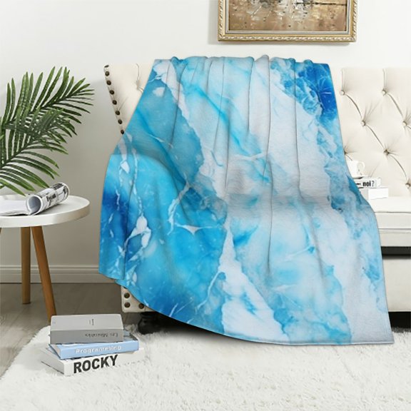 PRATYUS Marble Texture Throw Blanket Soft Cozy Plush All Seasons Hand Feel Blanket 40x50in