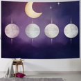thumbnail image 1 of PRATYUS  Moon Phase Tapestry Wall Hanging, Moon Phase and Stars with Cloud in the Sky Background Tapestry, Pastel Nature Landscape Tapestry for Living Room Bedroom Aesthetic Decor 40x30inch, 1 of 6