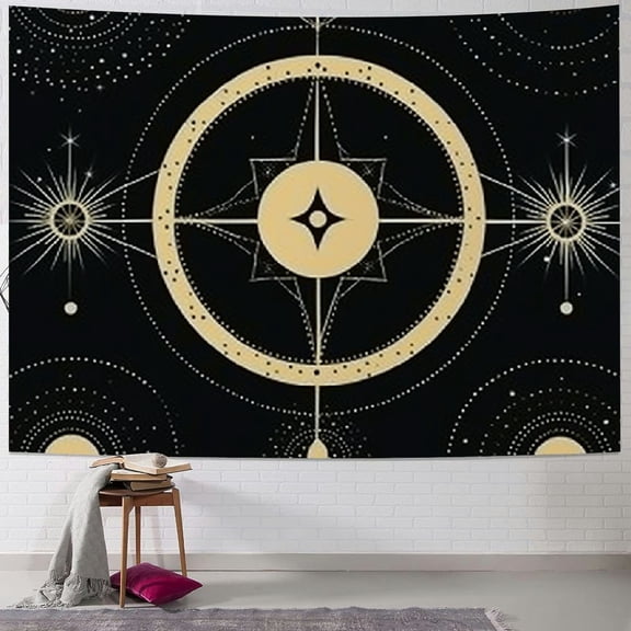 PRATYUS Moon Tapestry Moon Phase Tapestry Bohemian Wall Art Tapestries Vertical Tapestry Wall Hanging for Room 50x40inch