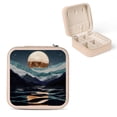 thumbnail image 1 of PRATYUS Moon Water Mountains Jewelry Box for Necklaces, Rings, Earrings Pink, 1 of 5