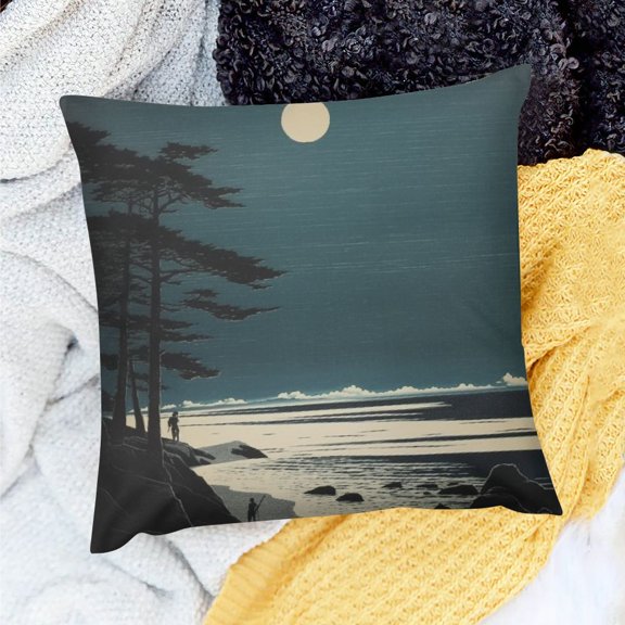 PRATYUS Moonlight Theme Pillow Covers for Home Sofa Couch Indoor Decoration Set of 1 18x18in