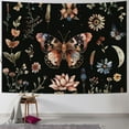 thumbnail image 1 of PRATYUS  Moth Moon Phase Tapestry Vintage Wall Art Gothic Floral Flower Butterfly Botanical Plant Snake Nature Witchy Mystic Aesthetic Wall Hanging Bedroom Living Room Dorm Decor Fabric Painting, 1 of 6