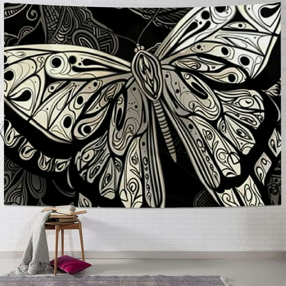 PRATYUS Moth Tapestry and Wall Hanging for Home Decor Bedroom Living Room Dorm Decor Painting