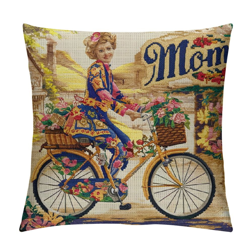 PRATYUS Mothers Day Pillow Covers Mom Throw Pillow Covers Carnation ...