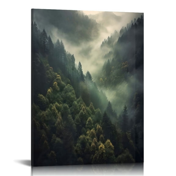 PRATYUS Mountain Canvas Wall Art Prints for Home Decor Living Room Office 12x16in