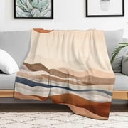 PRATYUS Mountain Range Sun Sky Fuzzy Fluffy Soft Cozy Blanket 30x40in