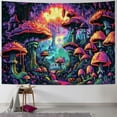 thumbnail image 1 of PRATYUS  Mushroom Tapestry Colorful Wall Tapestry for Bedroom Aesthetic Plants Tapestries Forest Tree Tapestry Wall Hanging for Living Room Dorm (Multi Size) Painting, 1 of 6