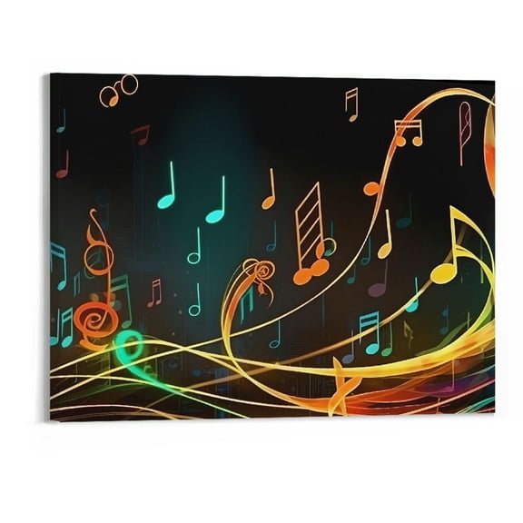 PRATYUS Note Canvas Wall Art Picture 20x16in for Living Room Bedroom 20x16in