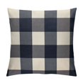 thumbnail image 1 of PRATYUS Outdoor Blue Throw Pillow Covers Buffalo Plaids Check Summer Front Porch Decorative Gingham Cushion Cases Home Decor Farmhouse for Patio Furniture Couch Bed Sofa 20x20in, 1 of 5