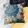 thumbnail image 1 of PRATYUS Party Decor Flowers Butterflies Detailed Painting Pillow Cushion Case for Home Sofa Couch Set of 1 20x20in, 1 of 5