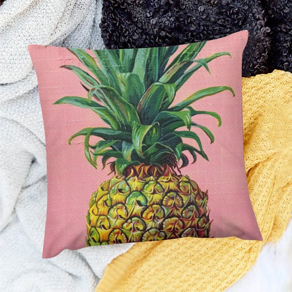 PRATYUS Pineapple Party Decor Pillow Covers for Home Sofa Couch 20x20in