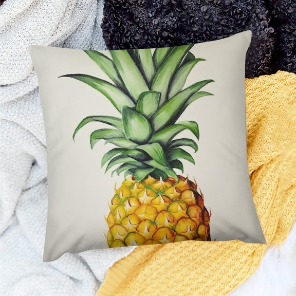 PRATYUS Pineapple Pillow Case Party Decor for Home Sofa Couch 18x18in