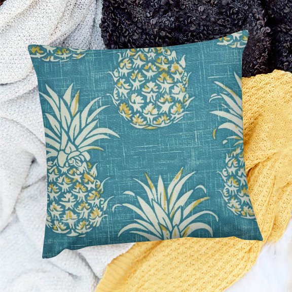 PRATYUS Pineapple Pillow Covers Set of 1 for Home Sofa Couch Decor 18x18in