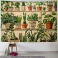 thumbnail image 1 of PRATYUS  Plant Tapestry Green Botanical Tapestry Wall Hanging Vintage Tropical Plants Wall Tapestries for Classroom Bedroom Potted Plant Backdrop  60x50inch, 1 of 6