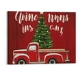 thumbnail image 1 of PRATYUS Red Truck and Christmas Tree 20x16in Canvas Wall Art Picture for Living Room Bedroom 20x16in, 1 of 3