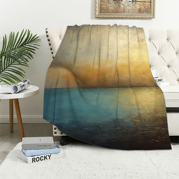 PRATYUS Sky Clouds Abstract Painting Cozy Throw Blanket Lightweight Soft Blanket for All Seasons - Exquisite Gift 40x50in
