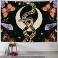 thumbnail image 1 of PRATYUS  Snake Tapestry Floral Plants Wall Tapestry Moon Phase Tapestries Boho Mandala Tapestry Wall Hanging Large Butterfly Tapestry for Bedroom Aesthetic, Purple  40x60inch, 1 of 6