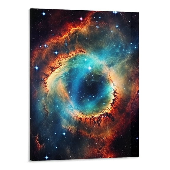 PRATYUS Space Decoration Galaxy Canvas Wall Art Picture 16x20in for Living Room Bedroom 16x20in
