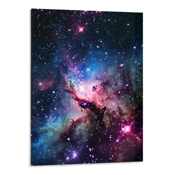 PRATYUS Space Decoration Galaxy Canvas Wall Art Picture 16x20in for Living Room Bedroom 16x20in