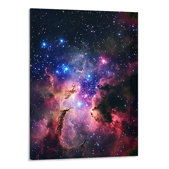 PRATYUS Space Decoration Galaxy Canvas Wall Art Picture 16x20in for Living Room Bedroom 16x20in