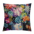 thumbnail image 1 of PRATYUS Summer Tropical Succulent Plants Pillow Case Decorative Oil Painting Bonsai Cushion Cover Square Throw Pillow Covers Sofa Car Decoration Multicolor (Su Tropical) 20x20in, 1 of 5