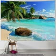 thumbnail image 1 of PRATYUS Tapestry Ocean Beach Tapestry Wall Hanging Tropic Paradise Beach Wall Tapestry Coconut Tree Tapestry Hippie Bohemian Tapestry Palm Tree Tapestry for Home Decor Painting, 1 of 6