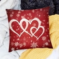 thumbnail image 1 of PRATYUS Throw Pillow Cover Snowflakes Hearts Love Decor 18x18 18x18in, 1 of 5