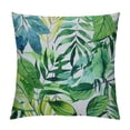 thumbnail image 1 of PRATYUS  Throw Pillow Covers Tropical Watercolor Artistic Modern Green Palm Leaf Decorative Pillow Cases Home Decor Standard Square Summer White Pillowcases White, 1 of 5