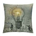 thumbnail image 1 of PRATYUS Throw Pillow Covers for Couch Sketch Lamp Constructio White, 1 of 5