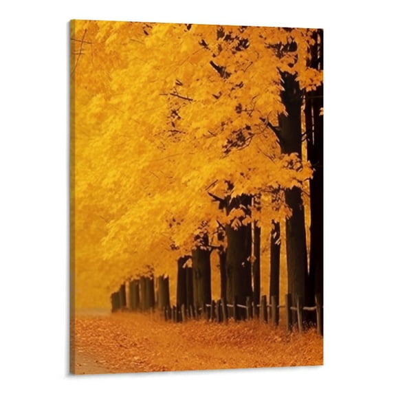 PRATYUS Wall Art Canvas Wall Art Picture 16x20in for Living Room Bedroom Fall Decor Tree 16x20in