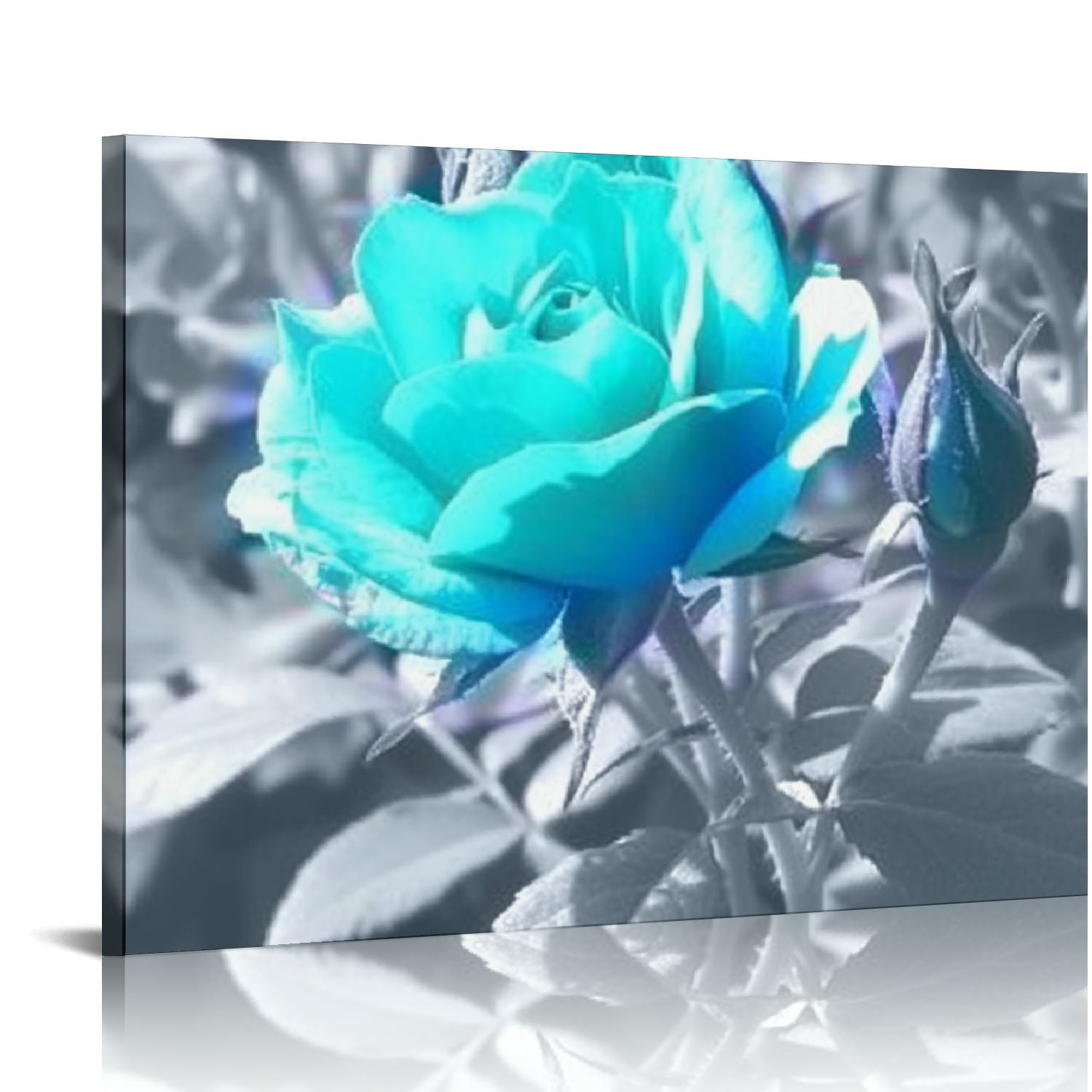 PRATYUS wall art for bedroom Simple Life Black and white rose flowers ...