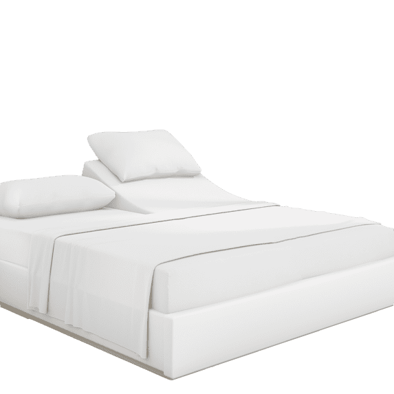 PRATYUX 26-inch Extra Deep Pockets Split Head King Sheet Set - 1000-Thread Count 100% Organic Cotton - 4-PC Set - 30" Split, White Solid