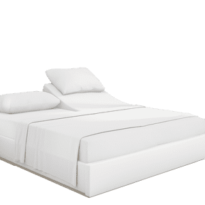 PRATYUX 6-Piece Split Head Queen Percale Sheets - 800-Thread Count 100% Organic Percale Cotton - Sheet Set - 10" Deep Pockets - 34" Split, Percale White