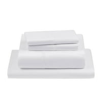 PRATYUX King 4-PC Sheet Set 600-TC 100% Egyptian Cotton, 12 inch Deep Pockets - White