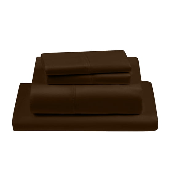PRATYUX Queen 4-PC Sheet Set 1000-TC 100% Egyptian Cotton, 25 inch Deep Pockets - Chocolate