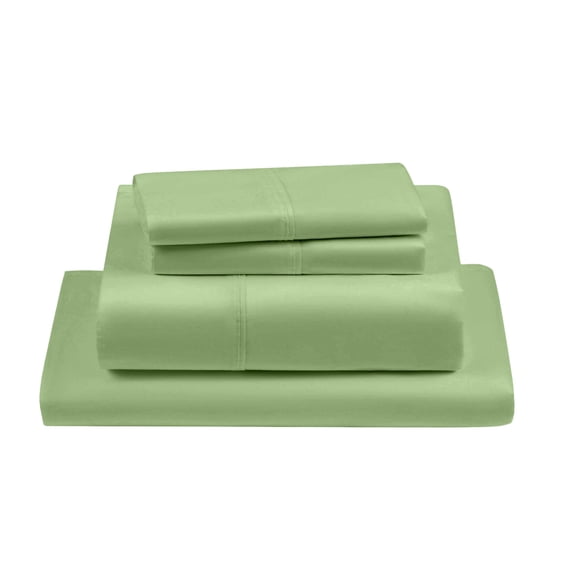 PRATYUX Queen 4-PC Sheet Set 1000-TC 100% Egyptian Cotton, 25 inch Deep Pockets - Sage