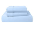 thumbnail image 1 of PRATYUX RV Short Queen 3-PC (1 Fitted + 2 Pillowcases) Set 400-Thread Count Soft Breathable Sateen Weave Egyptian Cotton, 18" Deep - Light Blue, 1 of 7