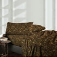 thumbnail image 1 of PRATYUX Twin 4-PC Organic Cotton Bed Sheet Set 800-Thread Count 100% Long Staple Cotton, 18 inch Deep Pockets [1 Flat, 1 Fitted Sheet, 2 Pillowcases] - Leopard Print, 1 of 7