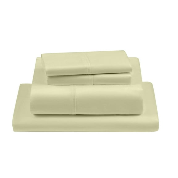 PRATYUX Twin 4-PC Sheet Set 700-TC 100% Egyptian Cotton, 28 inch Deep Pockets - Ivory