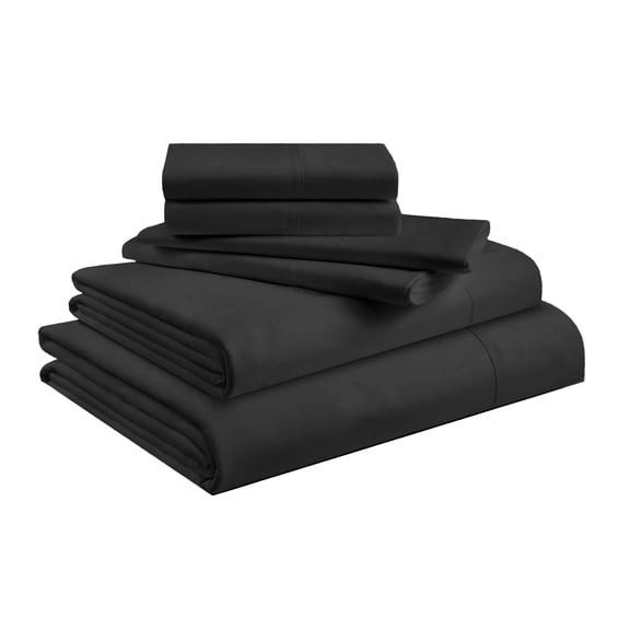 PRATYUX Twin 6-PC Sheet Set 800-TC 100% Egyptian Cotton, 21" Deep Pockets - Dark Grey