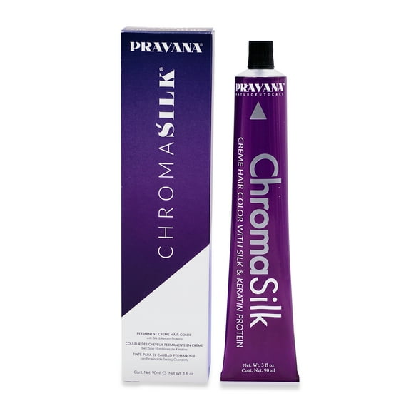 PRAVANA ChromaSilk Creme Hair Color with Silk & Keratin Protein 1N Black 3 oz