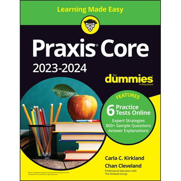 PRAXIS Core 2023-2024 for Dummies with Online Practice (Paperback)