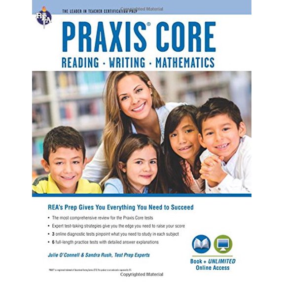 Pre-Owned Praxis Core Academic Skills for Educators Tests: Book + Online (Teacher Certification) Paperback