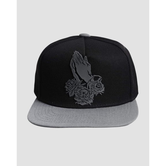 PRAYER SKULL ROSES SNAPBACK