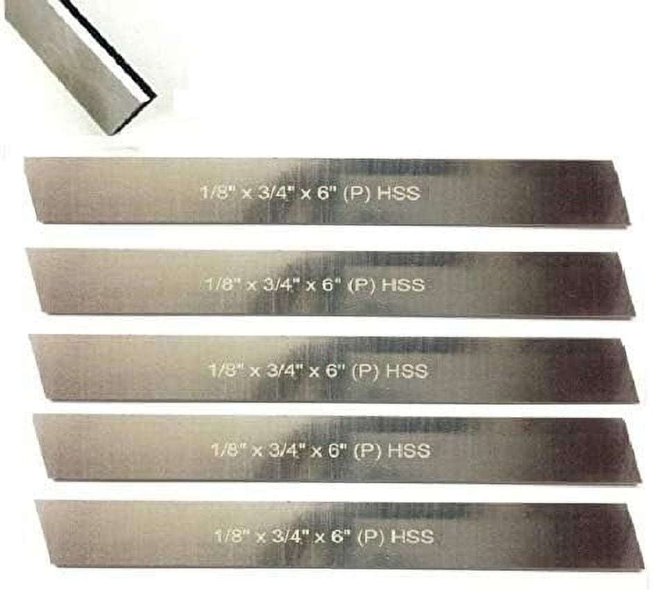Set Of 2 HSS Lathe Parting Blades | 1/8" X 3/4" X 6" Hardened & Ground For Cut-Off & Tool Holders