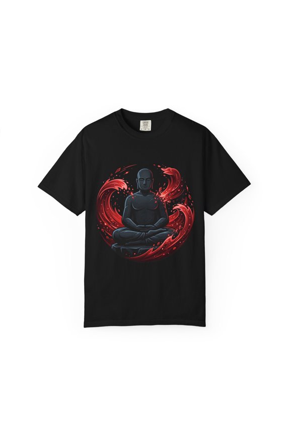 Meditating Buddha Crew Neck, Short Sleeve, Casual Sweatshirts & Hoodies, Big & Tall 4XL